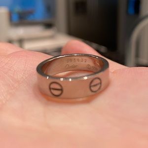 Cartier love ring 5.5 mm size 55